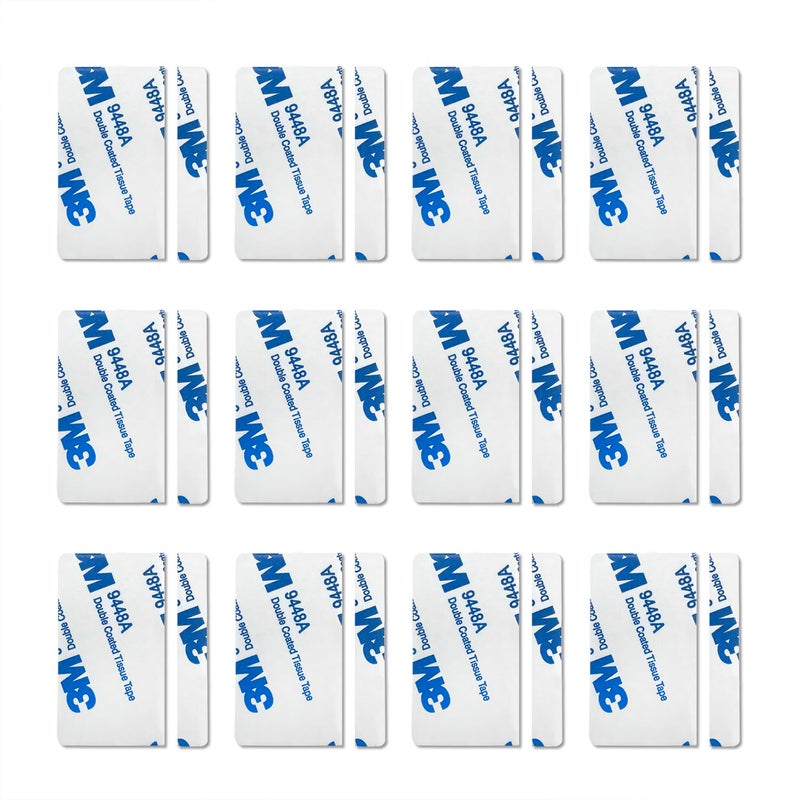 SECOPIN Replacement Adhesive for GE Personal Security Window and Door Alarm, Double Sided Adhesive Pads, Easy Installation(12 Sensor and 12 Magnet Pads) - Image 1